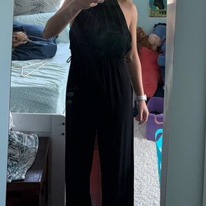 Zenana Outfitters Classic Black Halter Jumpsuit